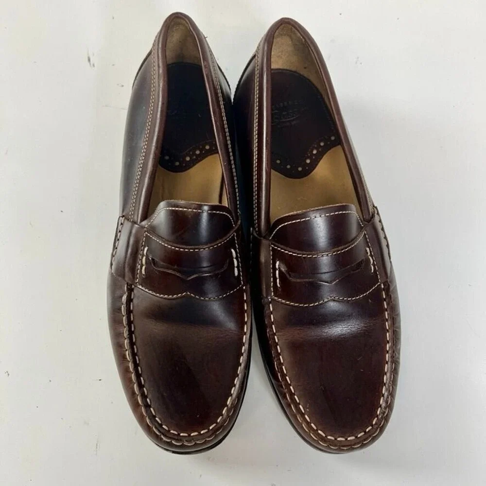 Bass Brown Leather Loafers